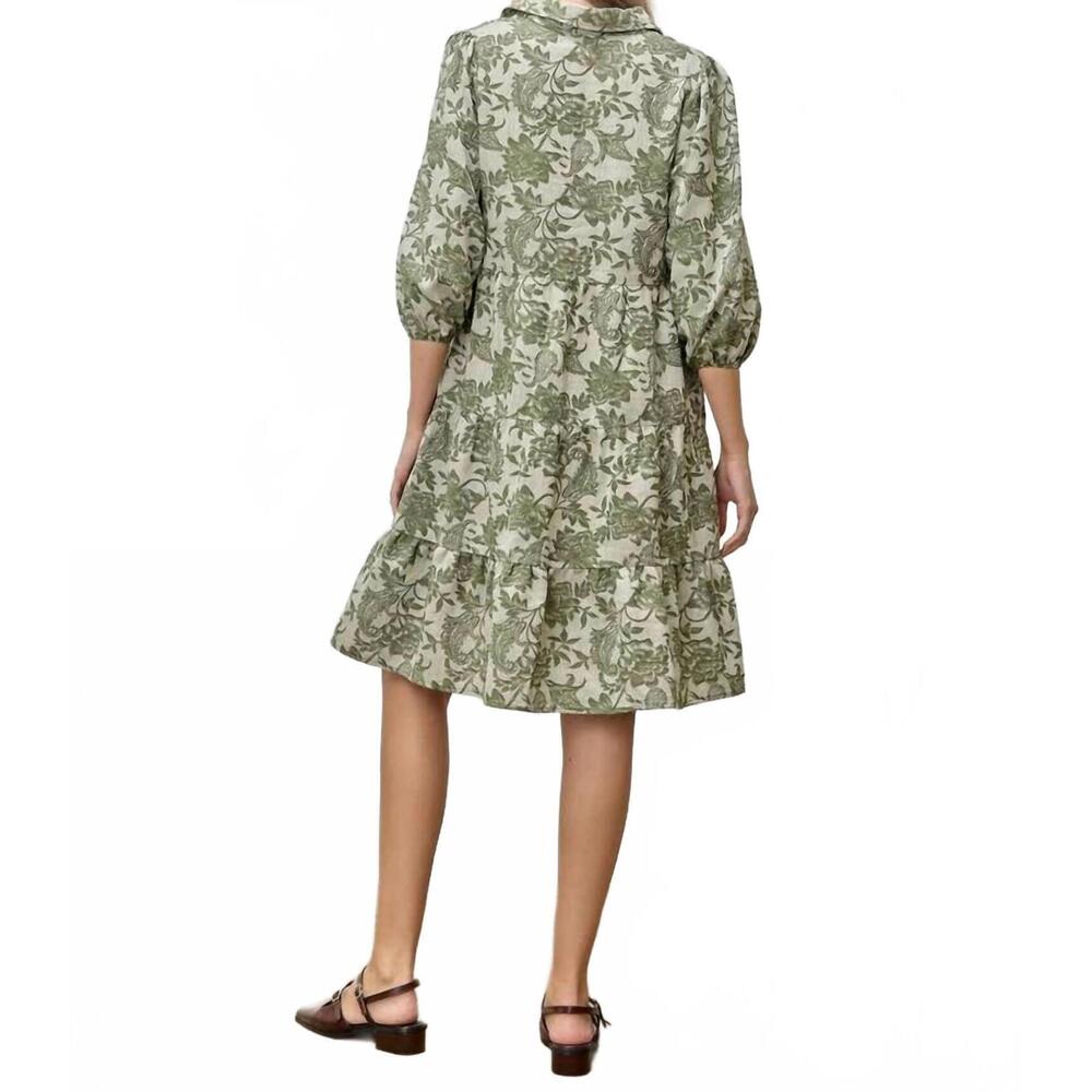 NEW POLAGRAM demi dress in green - Picture 2 of 5